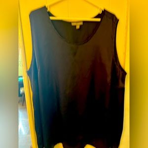 Black satin tank top 28 women’s Jessica London